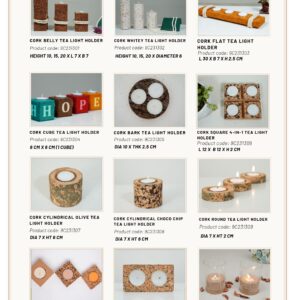 Cork Tea Light Holders